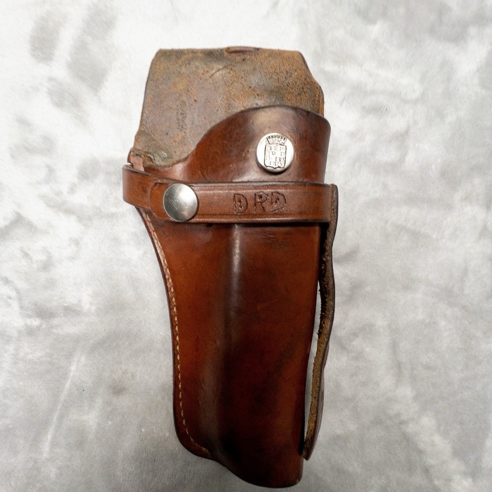 Smith & Wesson model 21-05 Brown Leather Holster DRD Etched Initials